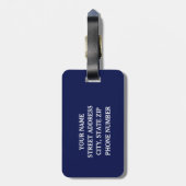 Funny Tennis Bagagelabel (Achterkant verticaal)