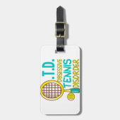 Funny Tennis Bagagelabel (Voorkant verticaal)
