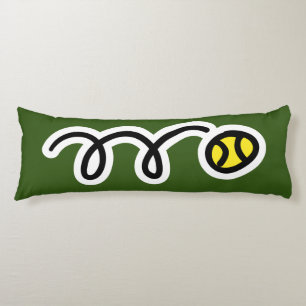 Funny tennis ball cartoon, aangepaste naam kinder  lichaamskussen