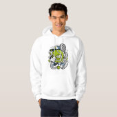 Funny Tennis Ball Cartoon | Sport Hoodie (Voorkant volledig)