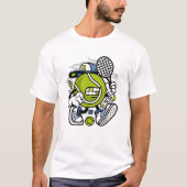 Funny Tennis Ball Cartoon | Sport T-shirt (Voorkant)