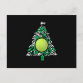 Funny Tennis Ball-kerstboomversieringen Briefkaart (Voorkant)
