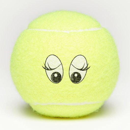 Funny Tennis Balls met ogen Tennisballen (Voorkant)