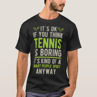 Funny Tennis basketbalspeler basketbalboycot T-shirt