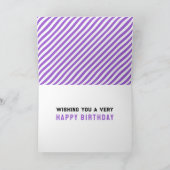 Funny Tennis Birthday Kaart (Binnen)