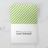 Funny Tennis Birthday Kaart (Binnen)