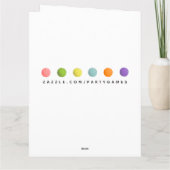 Funny Tennis Birthday Kaart (Achterkant)