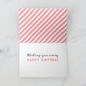 Funny Tennis Birthday Kaart (Binnen)