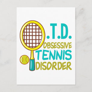 Funny Tennis Briefkaart