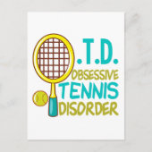 Funny Tennis Briefkaart (Voorkant)