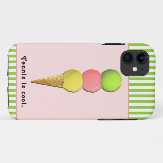 Funny Tennis Case-Mate iPhone Case (Achterkant (horizontaal))