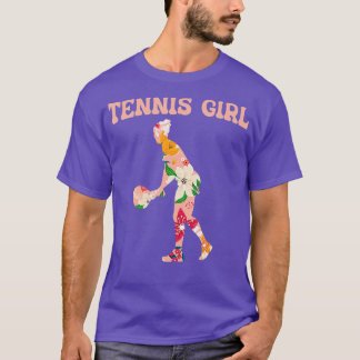 Funny Tennis Court Player Sport Hobby Tennis Girl T-shirt