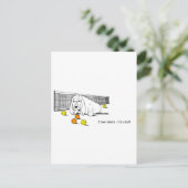 Funny Tennis die het Briefkaart van de Basset Houn (Staand voorkant)
