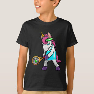 Funny Tennis Gift voor meisjes Unicorn Lovers C T-shirt