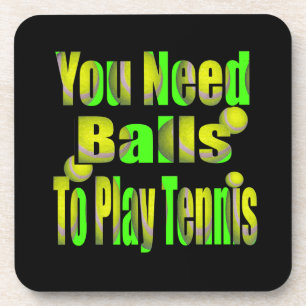 Funny Tennis heeft ballen nodig, Onderzetters