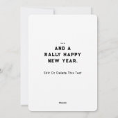 Funny Tennis Kerstmis Feestdagenkaart (Achterkant)