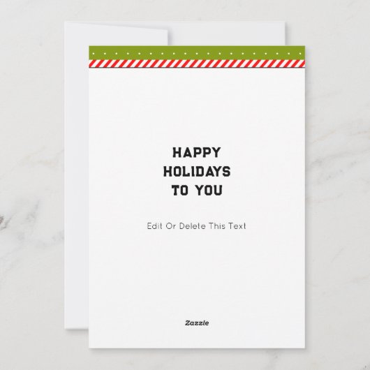 Funny Tennis Kerstmis Feestdagenkaart (Achterkant)