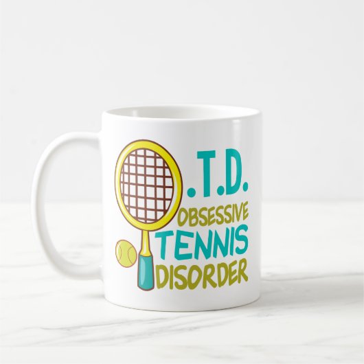 Funny Tennis Koffiemok (Links)