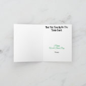 Funny Tennis Love Machine Wenskaart Kaart (Binnen)