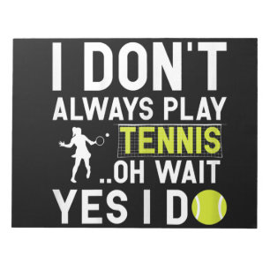 Funny Tennis Lover Player Gifts Notitieblok