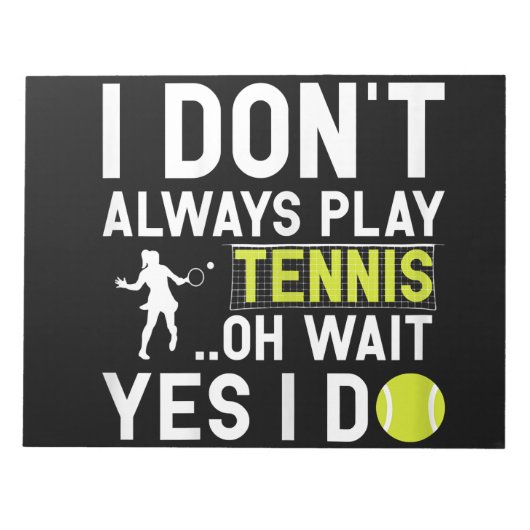 Funny Tennis Lover Player Gifts Notitieblok (Voorkant)