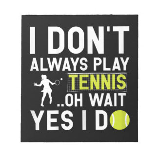 Funny Tennis Lover Player Gifts Notitieblok