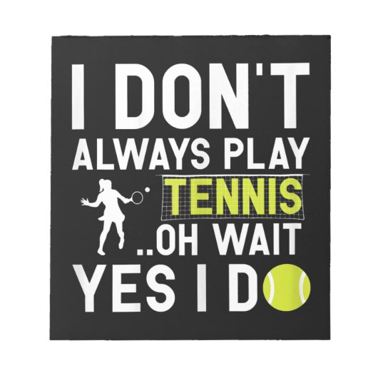 Funny Tennis Lover Player Gifts Notitieblok (Voorkant)