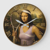 Funny Tennis Mona Lisa Grote Klok (Voorkant)