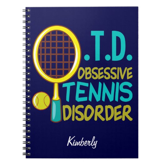 Funny Tennis Notitieboek (Voorkant)