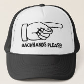 Funny Tennis Pet/Pet om backhands te oefenen Trucker Pet (Voorkant)