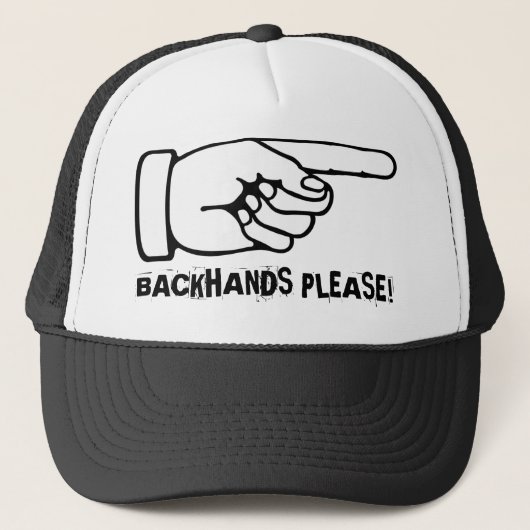 Funny Tennis Pet/Pet om backhands te oefenen Trucker Pet (Voorkant)