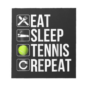 Funny Tennis Player Gift - Eat Sleep Tennis Notitieblok
