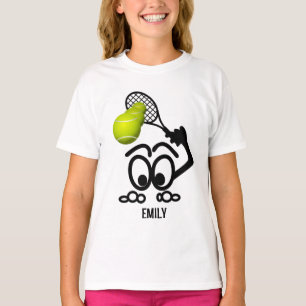 Funny Tennis Player Personalized Girls T-shirt
