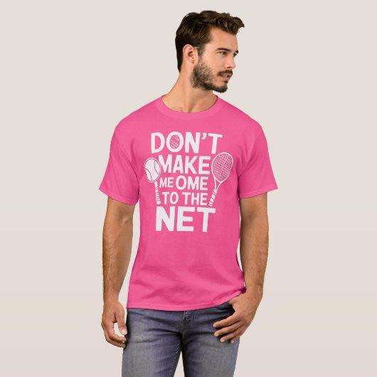 Funny Tennis Player Racket Ball Game T-shirt (Voorkant volledig)