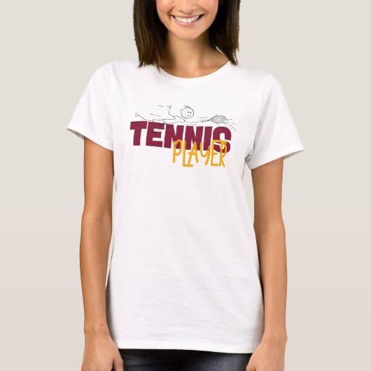 Funny Tennis Player Shirt  (Voorkant)