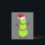 Funny Tennis Player Snowman Christmas Gift<br><div class="desc">Funny Tennis Player Snowman Christmas Gift</div>