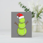 Funny Tennis Player Snowman Christmas Gift<br><div class="desc">Funny Tennis Player Snowman Christmas Gift</div>