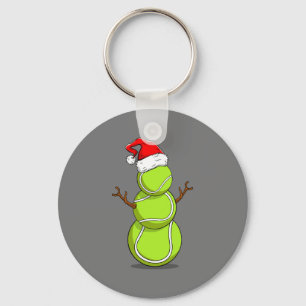 Funny Tennis Player Snowman Christmas Gift Sleutelhanger