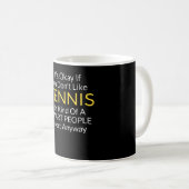 Funny Tennis Quote Accessorie en Gift Koffiemok (Voorkant rechts)