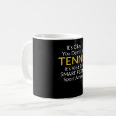Funny Tennis Quote Accessorie en Gift Koffiemok (Voorkant links)