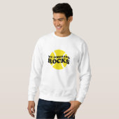 Funny tennis quote sweater | zwaaien/zuigen (Voorkant volledig)