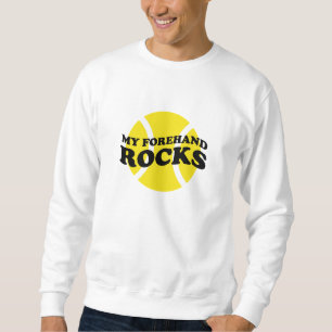 Funny tennis quote sweater zwaaien/zuigen