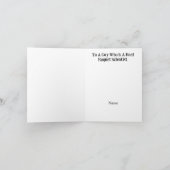 Funny Tennis Raquet Scientist Wenskaart Kaart (Binnen)