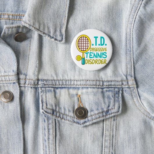 Funny Tennis Ronde Button 5,7 Cm (In situ)