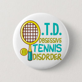Funny Tennis Ronde Button 5,7 Cm