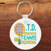 Funny Tennis Sleutelhanger (Achterkant)