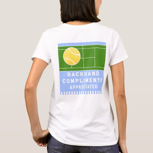 Funny Tennis T-shirt (Achterkant)