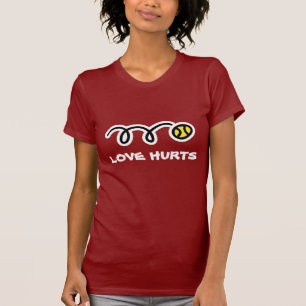 Funny tennis t-shirt - Love hurts