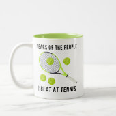 Funny Tennis Tweekleurige Koffiemok (Links)