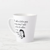 Funny Tequila Coffee Quote Retro Art Latte Mok (Linkerhoek)